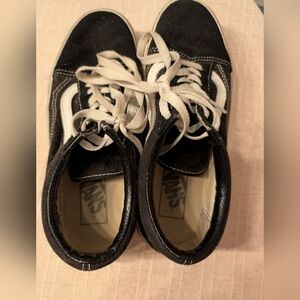 Vans Classic Black and White Platforms